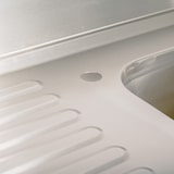 thumbnail of Romux® Fregadero de Acero Inoxidable de 1 Seno con Escurridor Izquierda 1400x700x850 mm Desmontable | Pica Industrial con patas | Pila Lavadero