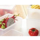 thumbnail of Garcia de Pou - Récipient Aliments + Couvercle Incorporé 1000 Ml 18X12,8X6,5 Cm Blanc Pp