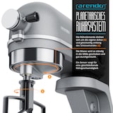 thumbnail of Arendo 800 Watt Rührmaschine, Küchenmaschine, 5 L Knetmaschine, 8 Geschwindigkeiten, Silber