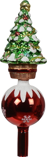 thumbnail of 1 Christbaumspitze Glas 29cm Weihnachtsbaum Weihnachtsbaumspitze Christbaumschmuck Weihnachtsbaumschmuck Rot Grün