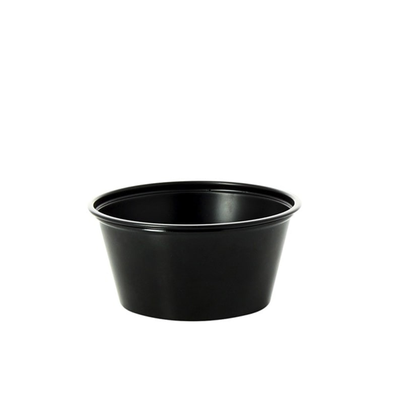 Tarrina negra para salsas 60ml (2.500uds)