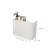 thumbnail of Empfangstresen, Kleine Gewerbetheke, Kassentheke, Empfangstisch, LED-Beleuchtung, Ladenmöbel, Frontdesk, Modernes Design Weiß 200×60×100cm