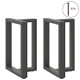 thumbnail of Helloshop26 - Juego de 2 patas para mesa de comedor en forma de T 50 x 35 x 73 cm con niveladores ajustables diseño moderno acero 02_0057319