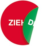 thumbnail of Aufkleber Piktogramm Ziehen/Drücken, Folie, doppelseitig, Ø 50 mm