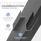thumbnail of Tischbeine X-Design 85x71x85 cm anthrazit aus Metall