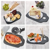 thumbnail of Ritzenhoff 12x Schieferplatten 212x16,5cm Untersetzer Servier-Teller mit Griff