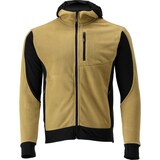 thumbnail of Fleece Kapuzenpulli, Hoodie mit Reißverschluss SARNA khaki/schwarzGr. XL
