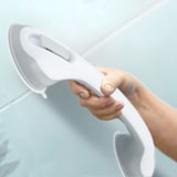 thumbnail of Relaxdays Haltegriff mit Saugnapf, Dusche & Badewanne, 70 kg, Senioren & behinderte Menschen, Saugheber, weiß-grau