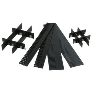 Trennkämme für Euronorm-Stapelbeh., HxL 100x1150mm, Stärke 5mm, anthrazit