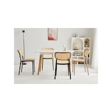 thumbnail of Chaise de salle à manger moutarde style vintage