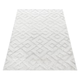 thumbnail of Teppich Wohnzimmer 3D Geometrisch Modern Waschbar Strapazierfähig Esszimmer OEKO-TEX Creme 60x110 cm Gekettelt – GENF von Kadima Design