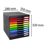 thumbnail of Exacompta 332798D 1x MODULO A4 - 10 Laden mit Schlüssel verschliessbar Iderama - Harlekin glossy