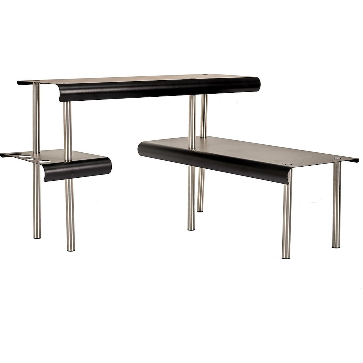 Organizador de cozinha com suporte para utensílios – Preto