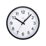thumbnail of Nextime Reloj de pared Robust con armazón de plástico negro - 25,5 cm de diámetro