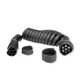 thumbnail of ROLINE Auto oplaadkabel Type2, 3-fase, 480VAC (3P+N+E), 32 A, 22 kW, Spiraalkabel (bruikbaar 2m)