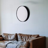 thumbnail of Plafón led Moon,circular con pantalla textil, negro-blanco, diámetro 600mm, 55W,Temperatura de color: 3000 - 4000 - 6000 K