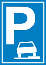 thumbnail of Gehweg Parkplatz Schild A1 (594x841mm)