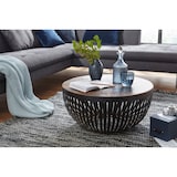 thumbnail of Couchtisch 70x33x70 cm Holz / Metall Wohnzimmertisch Industrial, Clubtisch Tisch Wohnzimmer, Sofatisch mit Metallgestell, Loungetisch massiv, Design