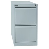 thumbnail of BISLEY Hängeregistraturschrank mit Schloss aus Metall in lichtgrau, 2 Schubladen, einbahnig - Hängeregisterschrank abschließbar, Hängeregistratur für