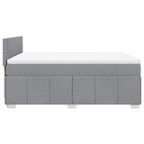 thumbnail of vidaXL Boxspringbett mit Matratze Hellgrau 140x190 cm Stoff