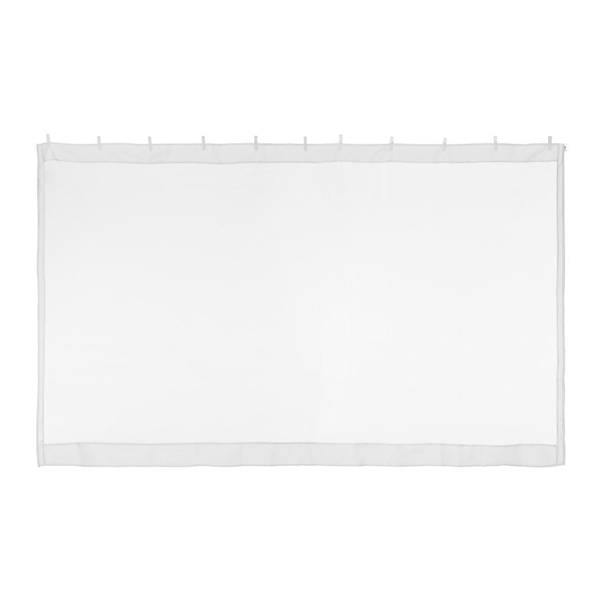 Relaxdays Moskitonetz für 3 x 3 m Pavillon, 2 Seitenteile, mit Reißverschluss & Klettband, 12 m XL Mückennetz, weiß