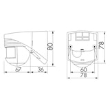 thumbnail of BEG Brück Electronic Bewegungsmelder LC-Click-N 200 weiß 91002