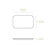 thumbnail of greenbox - Pappteller 10 x 16 cm, braun, rechteckig, 1000 St.