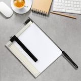 thumbnail of Cortador de Papel A4 Guillotina Profesional para Papelería, Oficina, Estudio, Escuela, Capacidad 12 Hojas con Regla Guía