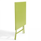 thumbnail of Ensemble table de terrasse pliante et 2 chaises acier vert - Oviala