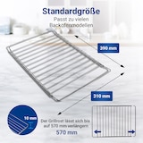 thumbnail of VIOKS Grillrost 390/570x310mm Gitter Einstellbar Zubehör für Backofen
