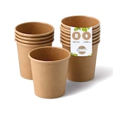 thumbnail of BIOZOYG Pappbecher 1000 Stück 100 ml / 4 oz, Ø 62 mm, braun - Becher für Heißgetränke - Kaffeebecher to go Einwegbecher, Alternative zu Styroporbecher
