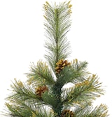 thumbnail of vidaXL Künstlicher Weihnachtsbaum Klappbar mit Zapfen 120 cm