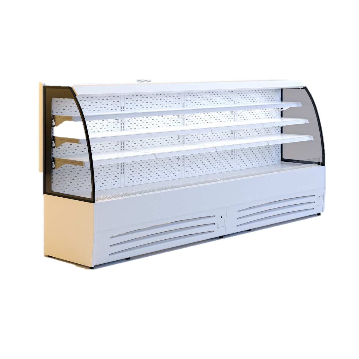 Gastro Wandkühlregal Kühlregal Kühlverkaufregal 3180x660x1440mm 1000l ohne Tür