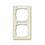 thumbnail of DURO 2000 SI Rahmen, 2f, weiß, glänzend, vertikal, Textfeld/Beschriftungsfläche, Kunststoff, geeignet für Geräteeinbaukanal