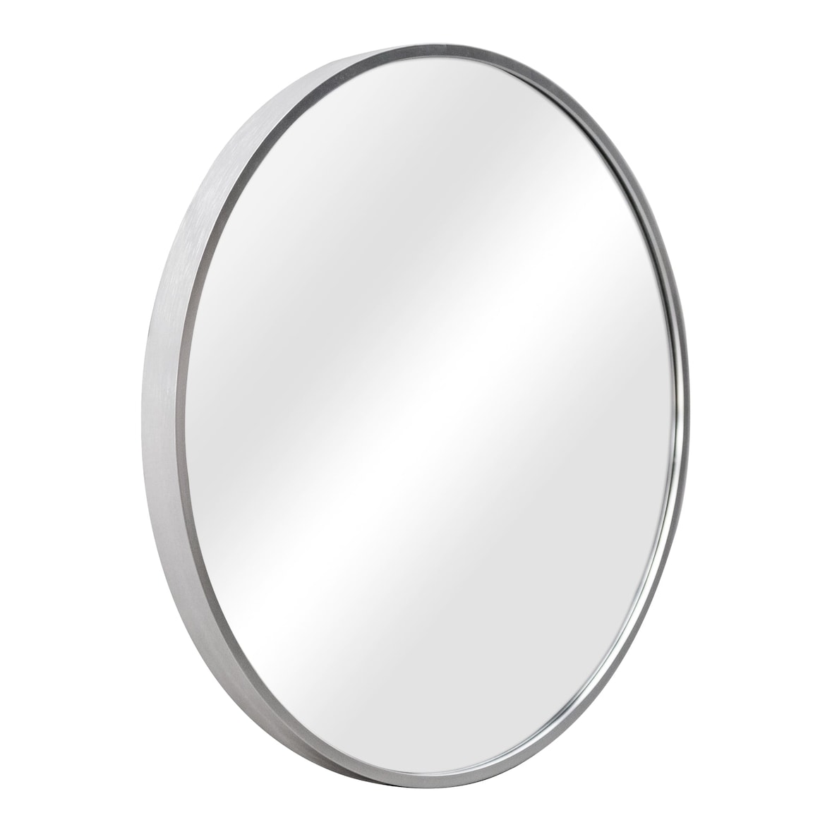 Helloshop26 - Espelho de parede redondo 50 cm de diâmetro prateado 03_0007915