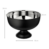 thumbnail of Sektkühler Pearl, Höhe 24 cm, ø 36 cm, außen matt schwarz, innen Edelstahl hochglanzpoliert