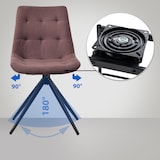 thumbnail of Esszimmerstuhl Merna braun/Stoff