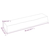 thumbnail of vidaXL Wandregal 40x10x6 cm Massivholz Eiche Unbehandelt