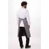 thumbnail of Chef Works® Basic ENGLISH CHEF Latzschürze,  Grau-Weiß-gestreift