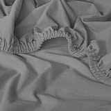 thumbnail of CloudComfort Basic Spannbettlaken silber grau 90 x 190 - 100 x 200 cm