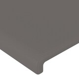 thumbnail of vidaXL LED Kopfteil Grau 147x16x118/128 cm Kunstleder