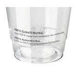 thumbnail of 250x BIO Trinkbecher 300ml + Domdeckel mit Rundloch aus Biokunststoff (PLA)