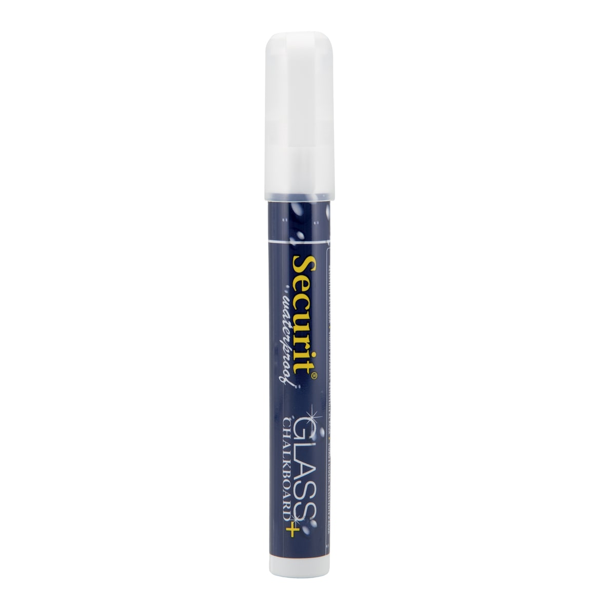 Securit® Flüssigkreidestift Waterproof - Weiß - Keilspitze 2-6mm
