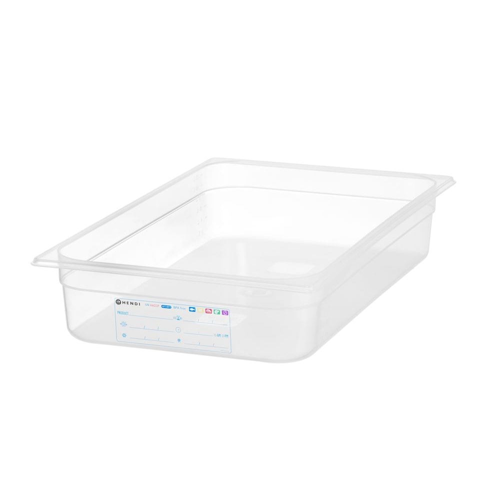 HENDI Container GN 1/1, GN 1/1, 12L, Transparant, 530x325x(H)100mm