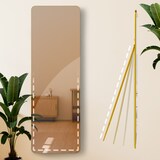 thumbnail of Standspiegel MURCIA - Glas Gold glanz 50x3x150 cm | Ganzkörperspiegel Freistehender Spiegel Groß Schlafzimmer