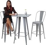 thumbnail of Stehtisch | HxBxT 105x60x60cm | Metall Industriedesign| Grau | Bistrotisch Bartisch
