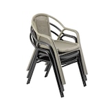 thumbnail of METRO PROFESSIONAL Fauteuil de terrasse NARNI, alu/poly rotin, empilable, kaki