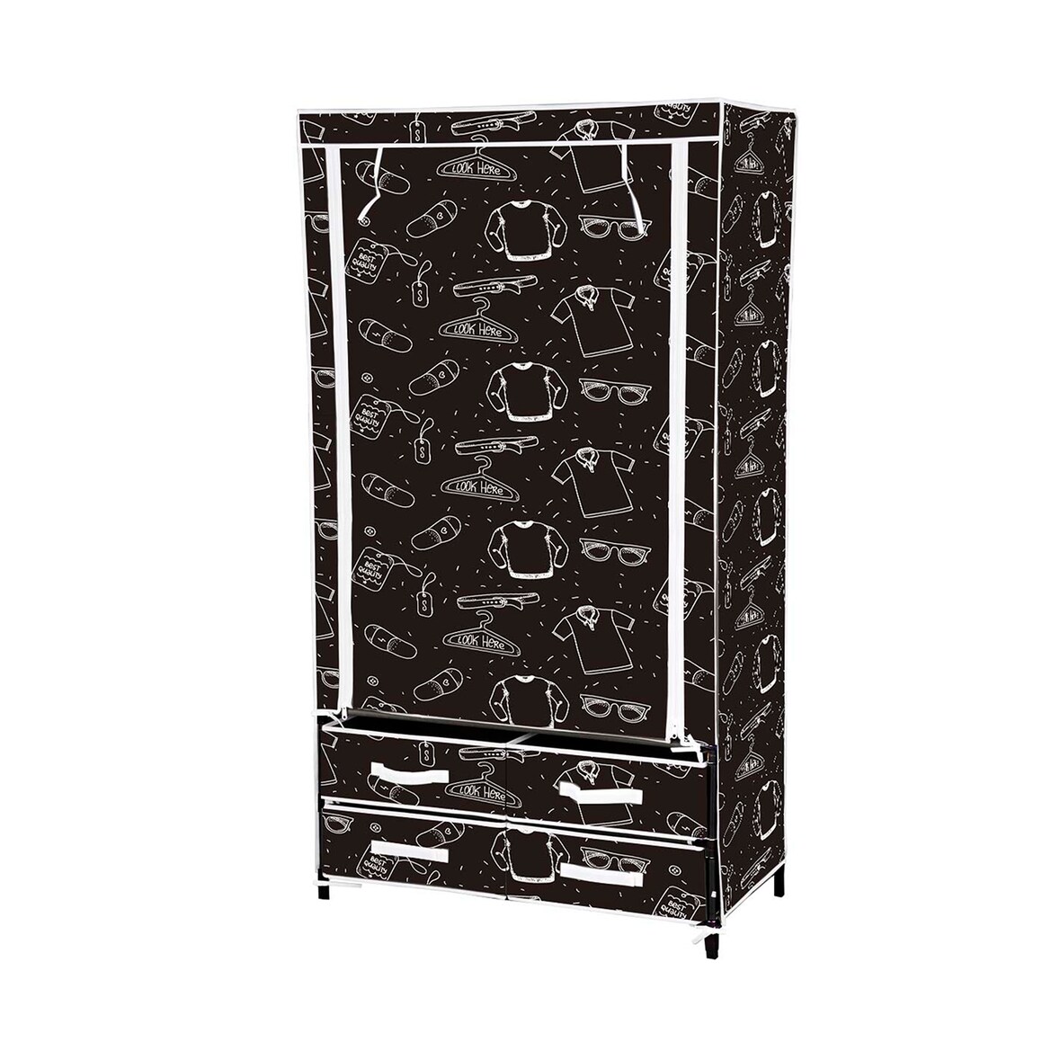 BKN ARMARIO DE TELA 4 CAJONES + COLGAR 6100061002