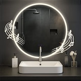 thumbnail of Miroir de salle de bain Laconia avec Bluetooth Ø 80