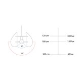 thumbnail of Noverb Design - Lampadario Acustico Fonoassorbente Made In Italy - Serie Tangeri Color Antracite 43 x 28 cm (d x h)